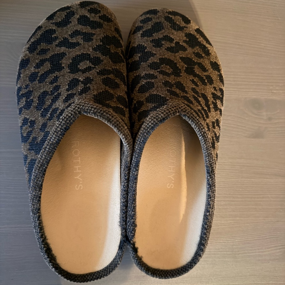 Rothy's Women's Black and Brown Patterned Clog